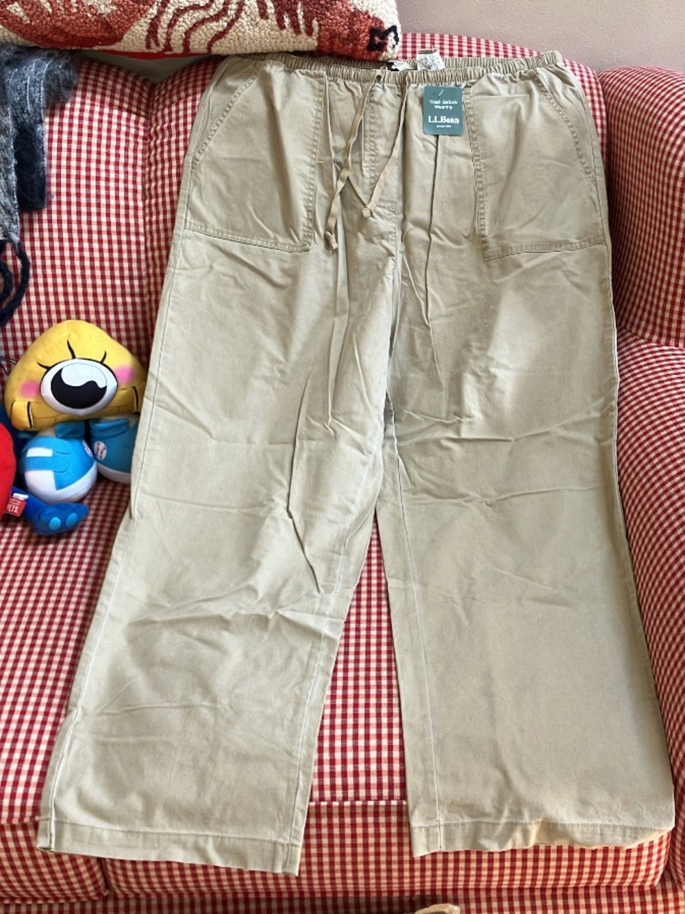 NEW WITH TAGS L.L.Bean Tan Pants size XL